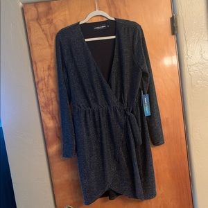 NWT Shimmer wrap dress